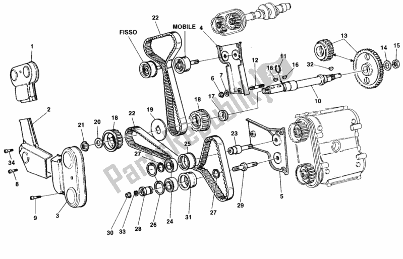Toutes les pièces pour le Courroie De Distribution du Ducati Superbike 748 SPS 1998